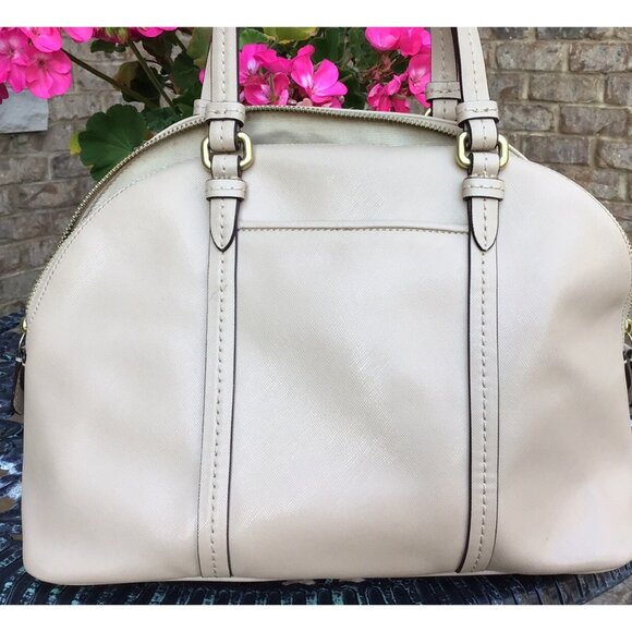 COACH Peyton Domed Satchel Bag Leather F25671 - Picture 6 of 16